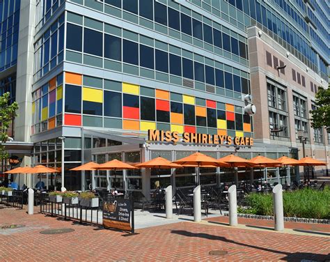 Miss shirley's maryland - Miss Shirley’s Cafe – Inner Harbor. 750 E. Pratt St. Baltimore, MD 21202. (410) 528-5373. 